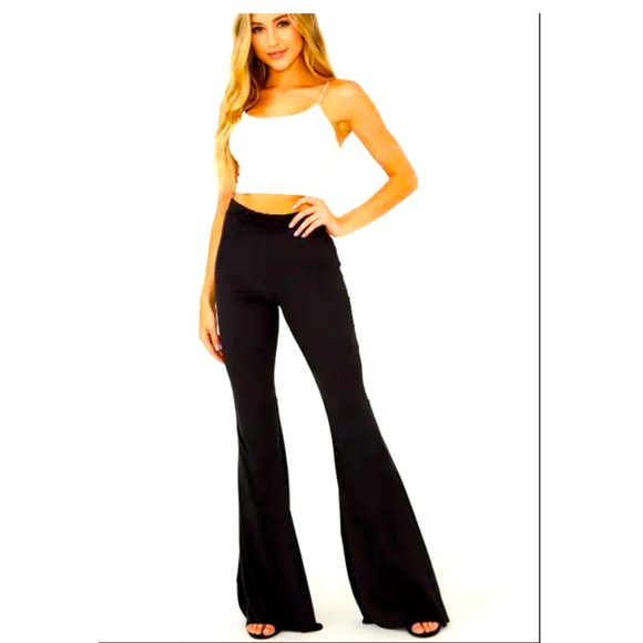 Super Flare Suede Feel Pants - Picture 4 of 5